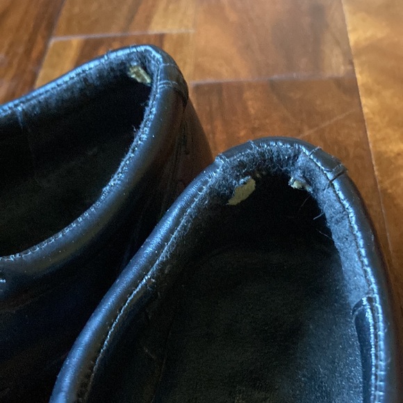 Black Leather Men’s Oxford Dress Shoes size 9 - Picture 3 of 4